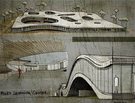 rolex learning center drawings.